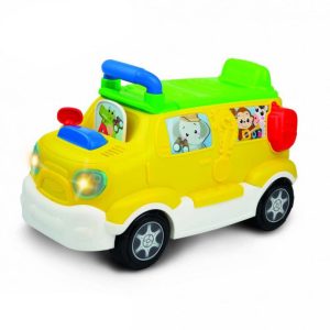 واکر موزیکال دو کاره کودک طرح ماشین همراه کارت آموزشی Winfun کد 000864